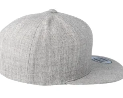 Snapback-Yupoong Heather Grey Snapback -