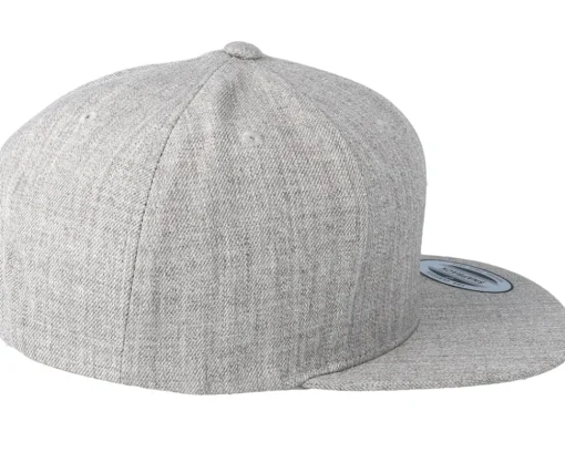Snapback-Yupoong Heather Grey Snapback -