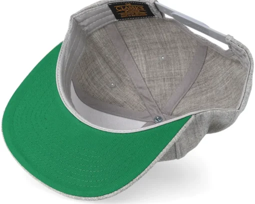 Snapback-Yupoong Heather Grey Snapback -