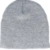 Traditional Beanies-Beechfield Heather Traditional Blank Beanie - Grey