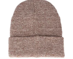 Cuff Beanies-Beechfield Heather Oatmeal Heritage Cuff - Beige