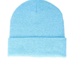 Cuff Beanies-Beechfield Heather Surf Cuff Blank Beanie - Blue