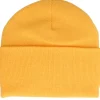 Cuff Beanies-Yupoong Heavyweight Gold Beanie - Yellow