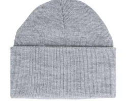 New Yupoong Heavyweight Heather Beanie - Grey