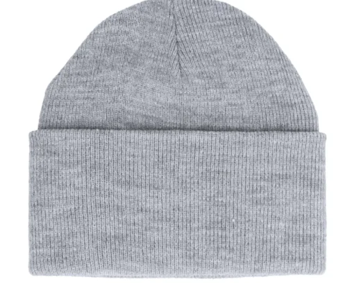 Blank Beanies-Yupoong Heavyweight Heather Beanie - Grey