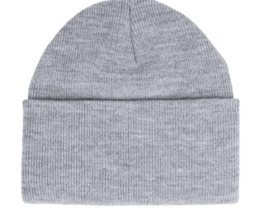 New Yupoong Heavyweight Heather Beanie - Grey