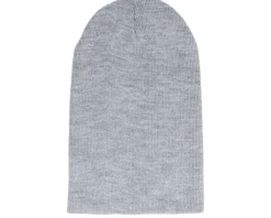Blank Beanies-Yupoong Heavyweight Heather Beanie - Grey
