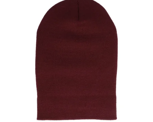 Cuff Beanies-Yupoong Heavyweight Maroon Beanie - Red