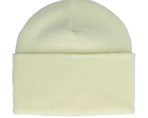 Cuff Beanies | Blank Beanies-Yupoong Heavyweight Powder Beanie - Yellow