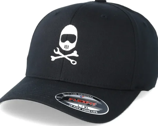 Sale Born To Ride Helmbones Black Flexfit -