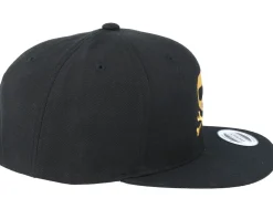 Motor-Born To Ride Helmbones Black Snapback -