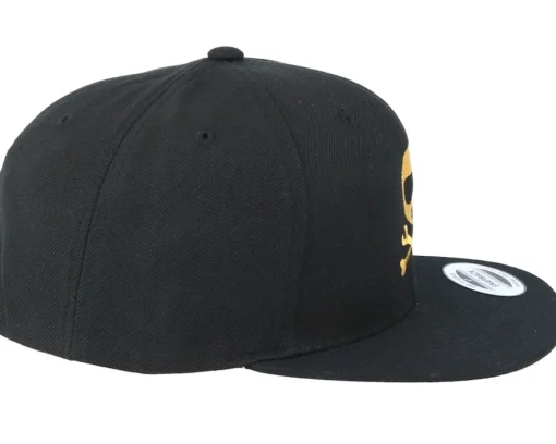 Motor-Born To Ride Helmbones Black Snapback -