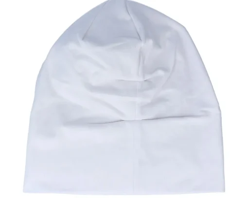 Traditional Beanies-Beechfield Hemsedal Cotton Slouch Beanie - White