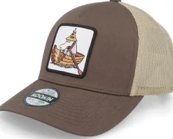 Hot Moomin Hemulen Boat /Khaki Trucker - Brown