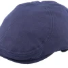 Hot Upfront Henry Duckbill Navy Blue Flat Cap -