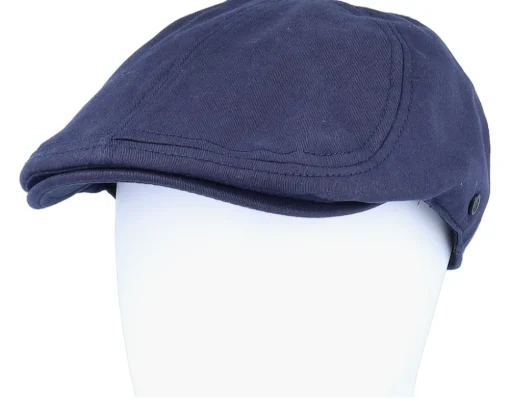 Hot Upfront Henry Duckbill Navy Blue Flat Cap -