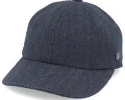 Adjustable-City Sport Herringbone Softfix Black Dad Cap -
