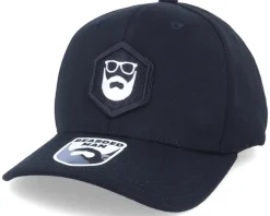 Adjustable-Bearded Man Hexagon Logo 110 Black/White Adjustable -