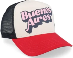 Trucker-Coastal Hft Buenos Aires Black/Creme/Red Trucker -