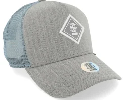 Clearance Djinns Hft Cap Fine Herringsbone Grey Trucker -
