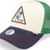 Trucker-Djinns Hft Cap Food Rocket Ice Fossil White/Green/Navy Trucker -