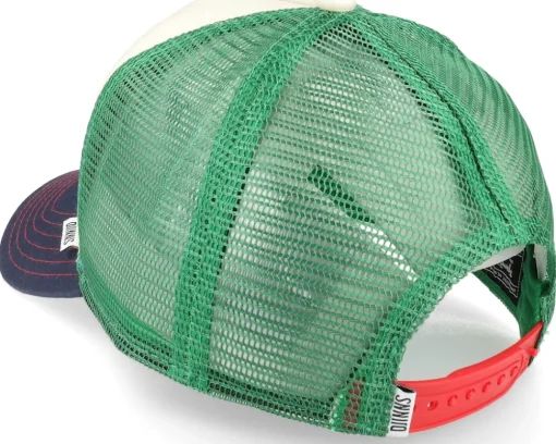 Trucker-Djinns Hft Cap Food Rocket Ice Fossil White/Green/Navy Trucker -