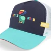 Trucker-Coastal Hft Costa Rica White/Navy/Turqouise Trucker -