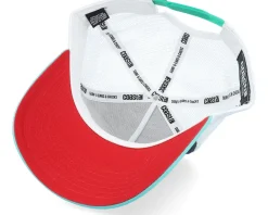Trucker-Coastal Hft Costa Rica White/Navy/Turqouise Trucker -
