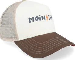 Clearance Coastal Hft Moinzen White/Brown/Khaki A-Frame Trucker -