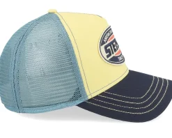 Trucker-Stetson High Speed Light Yellow/Midnight Blue/Navy A-Frame Trucker -
