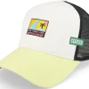 Trucker-Coastal Highertides White/Black/Yellow Trucker -