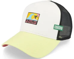 Trucker-Coastal Highertides White/Black/Yellow Trucker -