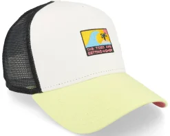 Trucker-Coastal Highertides White/Black/Yellow Trucker -