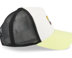 Trucker-Coastal Highertides White/Black/Yellow Trucker -