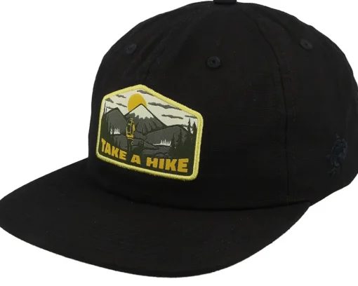 Snapback-SQRTN Hike 6-panel Cap Black Snapback -