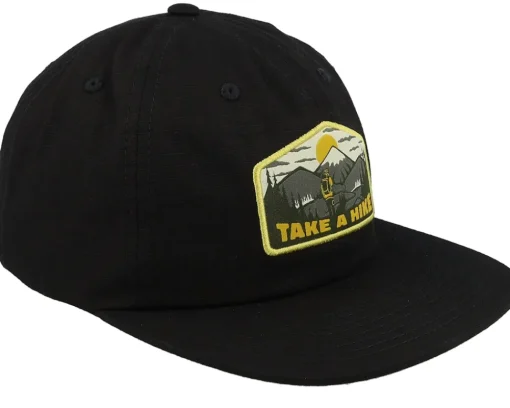 Snapback-SQRTN Hike 6-panel Cap Black Snapback -