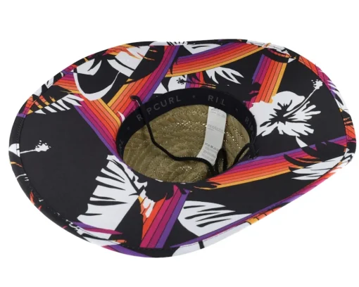 Hot Rip Curl Hoffman Black Straw Hat -