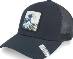 Trucker-Public Domain Hokusai The Great Wave A-Frame Trucker - Black