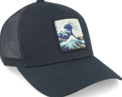 Trucker-Public Domain Hokusai The Great Wave A-Frame Trucker - Black