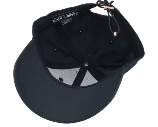 Adjustable-Black Clover Hollywood Ladies Cap Black/Rose Gold Adjustable -
