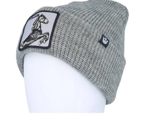 New Goorin Bros. Hoof It Beanie Heather Cuff - Grey