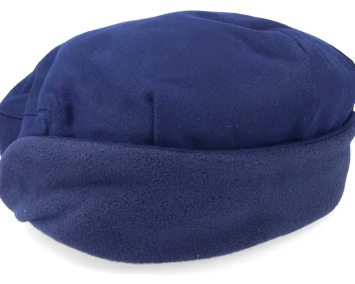 Sale Brixton Hooligan Baggy Ear Flap Cap Navy Flat Cap -