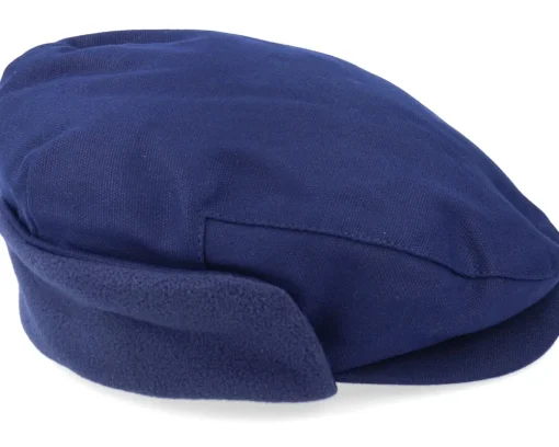 Sale Brixton Hooligan Baggy Ear Flap Cap Navy Flat Cap -