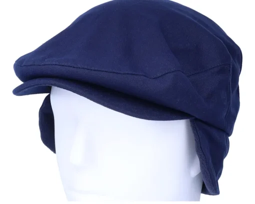 Sale Brixton Hooligan Baggy Ear Flap Cap Navy Flat Cap -