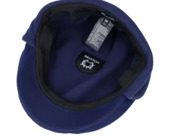 Sale Brixton Hooligan Baggy Ear Flap Cap Navy Flat Cap -