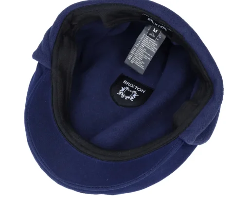 Sale Brixton Hooligan Baggy Ear Flap Cap Navy Flat Cap -