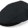 Flat Caps-Brixton Hooligan Baggy Reserve Snap Black Flat Cap -