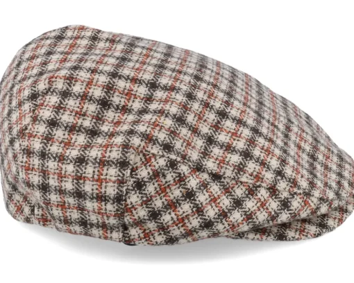 Flat Caps-Brixton Hooligan Lw X Sand/Dark Earth/Paradise Orange Snap Cap -