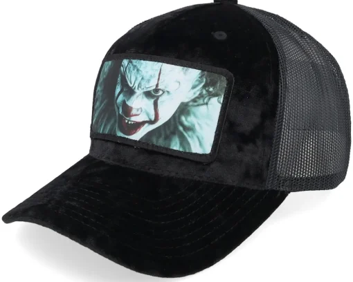 Velvet Caps-Scenes Horror Clown Velvet Black/Black A-frame Trucker -