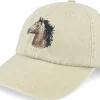 New Wild Spirit Horse Embroidery Khaki Dad Cap -